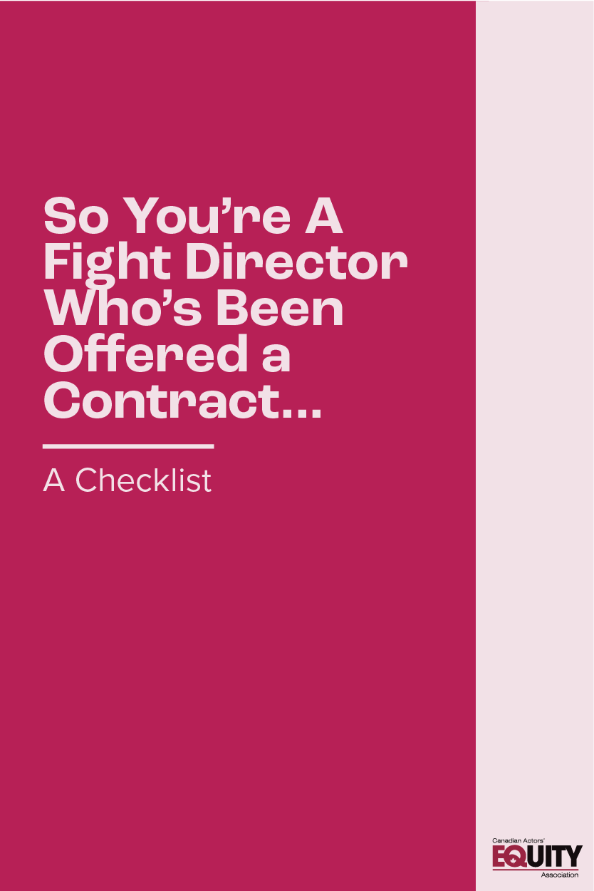 Fight Director Guide Cover